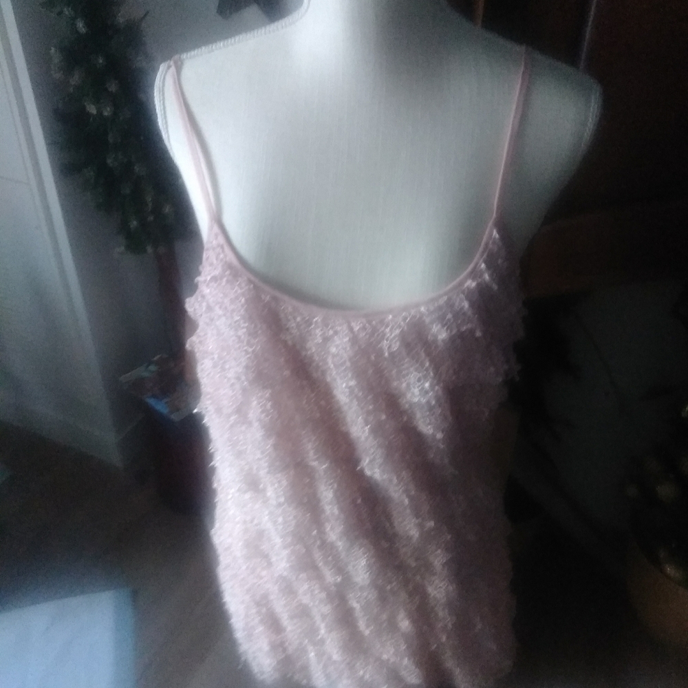 Ruffled spaghetti strap Cami